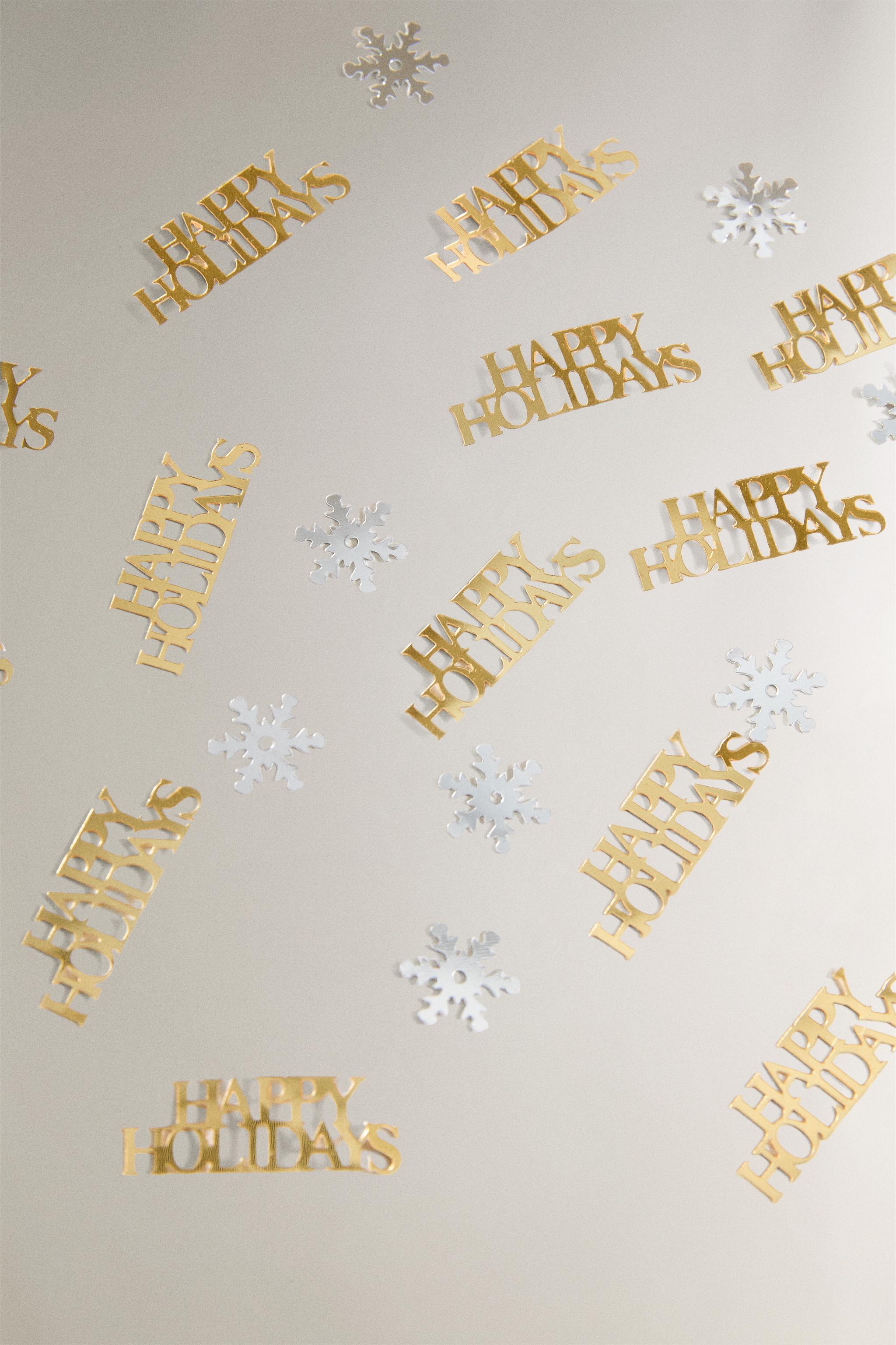 SHINY CHRISTMAS CONFETTI SNOWFLAKES